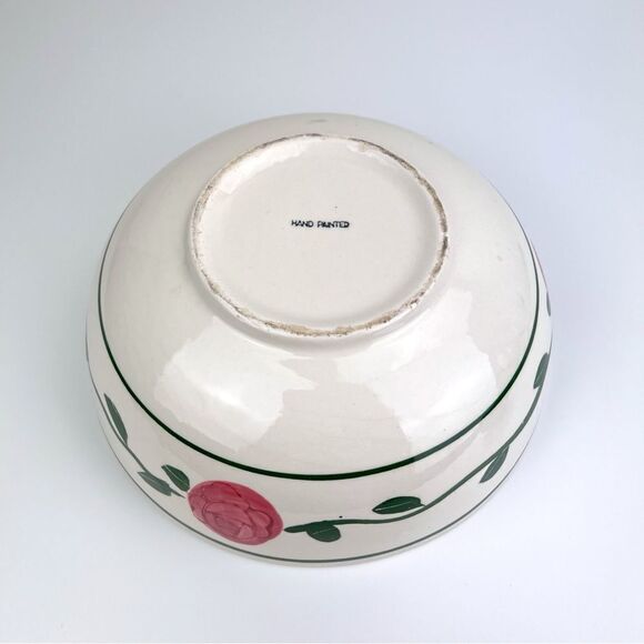 Pennsylvania Folk Art Dutch Mixing Salad Bowl Hand-Painted Vintage made In Japan - Picture 5 of 8